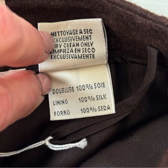 Hermes Skirt Wool Pencil Brown - Picture 7 of 8